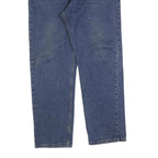 WRANGLER Mens Blue Relaxed Straight Denim Medium W36 L32 Casual Zip Jeans