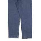 WRANGLER Mens Blue Relaxed Straight Denim Medium W36 L32 Casual Zip Jeans