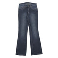 CARRELI Womens Slim Flared Denim Medium Blue W27 L30 Stylish Cotton Blend Zip