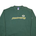 REEBOK X NFL Mens Green Green Bay Packers Crew Neck XL Cotton Blend Sweatshirt