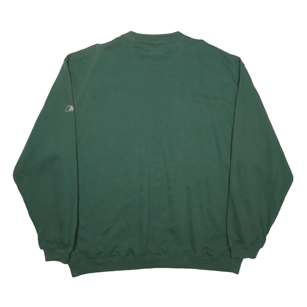 REEBOK X NFL Mens Green Green Bay Packers Crew Neck XL Cotton Blend Sweatshirt