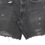 LEVI'S Mens Shorts Black Denim Cut-Off M W32 Distressed Casual Summer