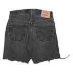 LEVI'S Mens Shorts Black Denim Cut-Off M W32 Distressed Casual Summer