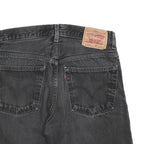 LEVI'S Mens Shorts Black Denim Cut-Off M W32 Distressed Casual Summer