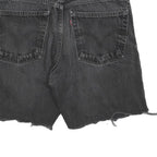 LEVI'S Mens Shorts Black Denim Cut-Off M W32 Distressed Casual Summer