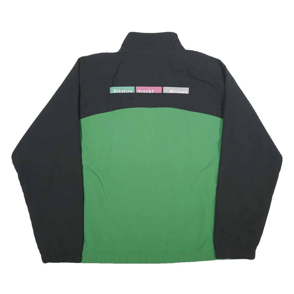 NIKE Mens Green & Black Sport Team Zip Jacket XL Polyester Athletic
