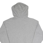ADIDAS Womens Grey Cotton Blend Hoodie UK 10 Trefoil Logo Pullover