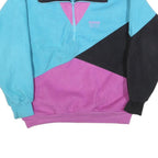 MOUNTAIN GEAR Womens Blue & Purple Colourblock Patterned Pullover Jumper M