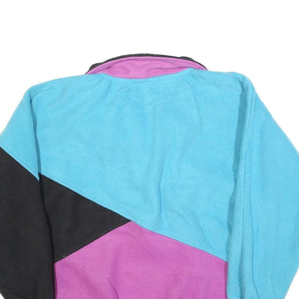 MOUNTAIN GEAR Womens Blue & Purple Colourblock Patterned Pullover Jumper M