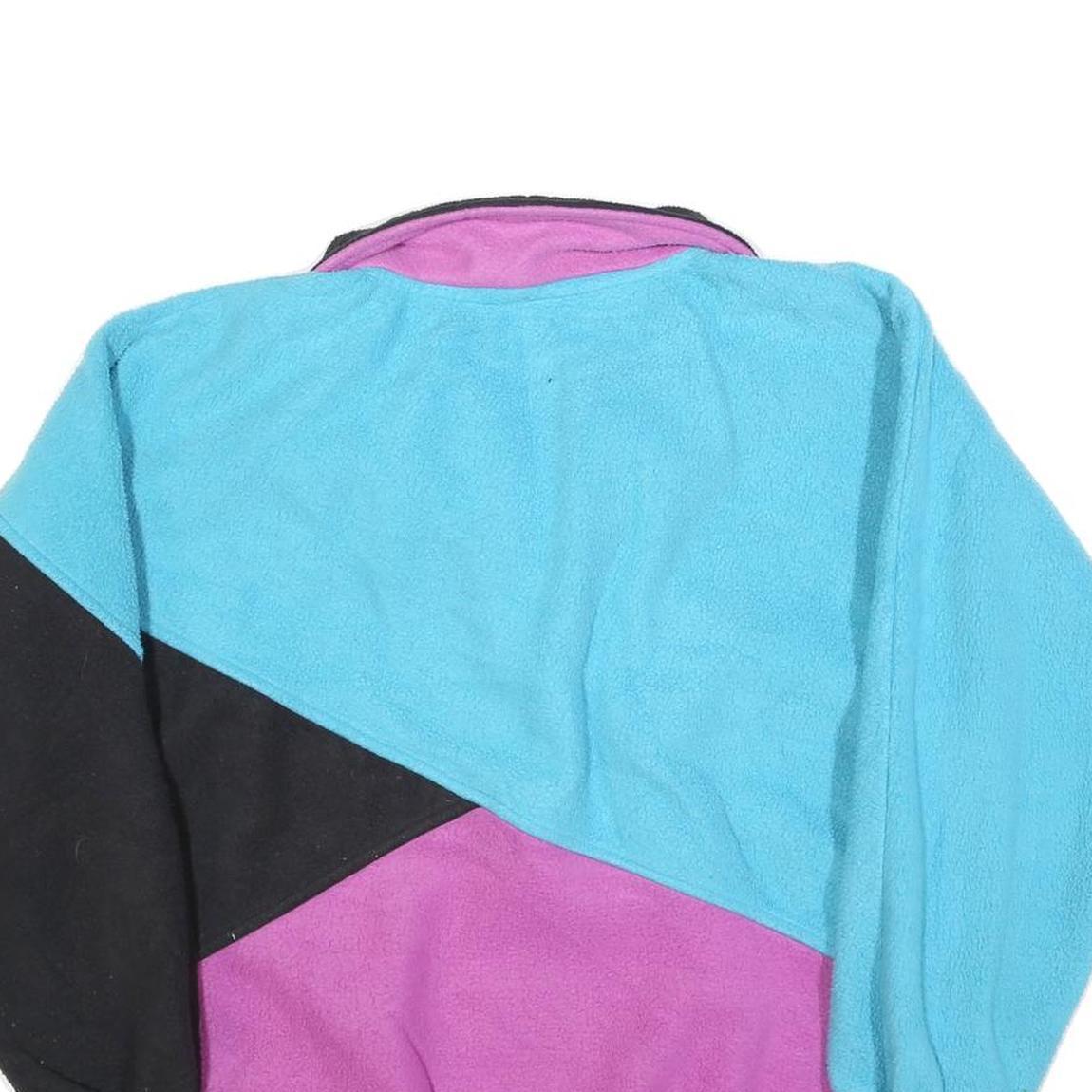 MOUNTAIN GEAR Womens Blue & Purple Colourblock Patterned Pullover Jumper M