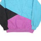 MOUNTAIN GEAR Womens Blue & Purple Colourblock Patterned Pullover Jumper M