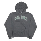 CHAMPION Mens Grey Cal Poly Pullover Hoodie M Cotton Blend Comfortable Casual