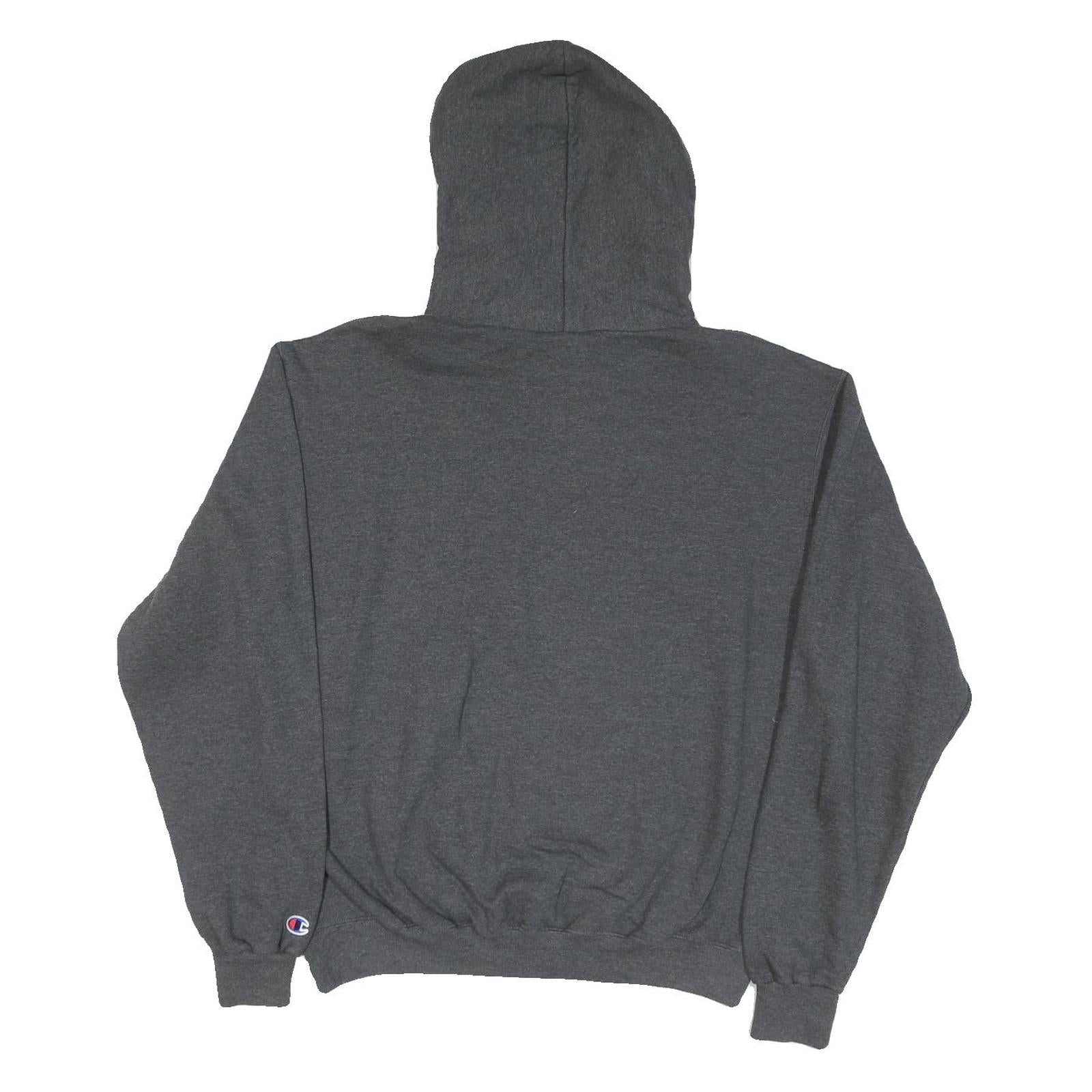 CHAMPION Mens Grey Cal Poly Pullover Hoodie M Cotton Blend Comfortable Casual