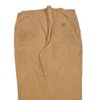 CARHARTT Mens Regular Fit Jeans Beige Cotton Blend Zip W42 L30 Workwear Durable