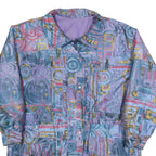 Womens Blue & Pink Outdoor Zip Jacket XL Woven Polyester Colourblock Relaxed Fit