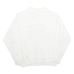 OARSMAN Mens White Presque Isle Harbor Wooden Boat Show Crew Neck L Sweatshirt