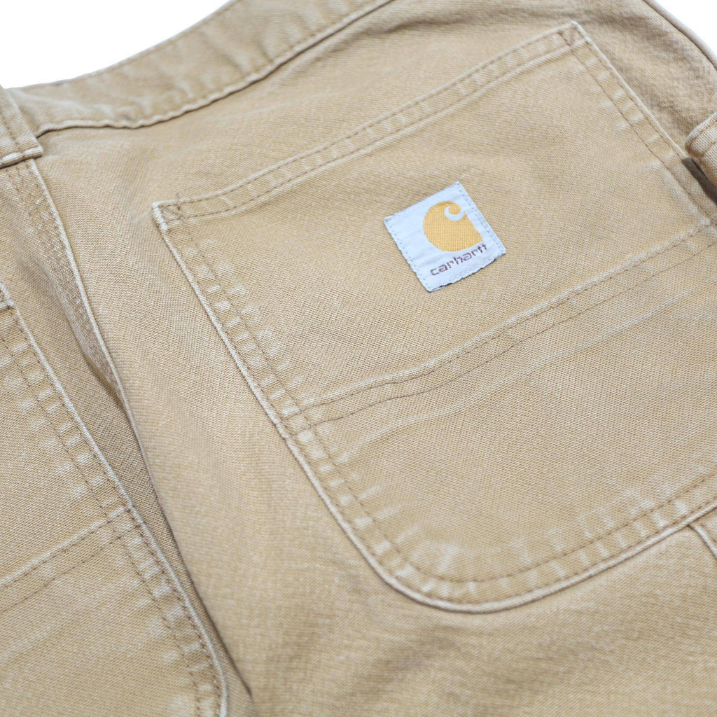 CARHARTT Mens Cotton Blend Beige Regular Straight Fit Trousers W31 L30 Workwear