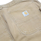 CARHARTT Mens Cotton Blend Beige Regular Straight Fit Trousers W31 L30 Workwear
