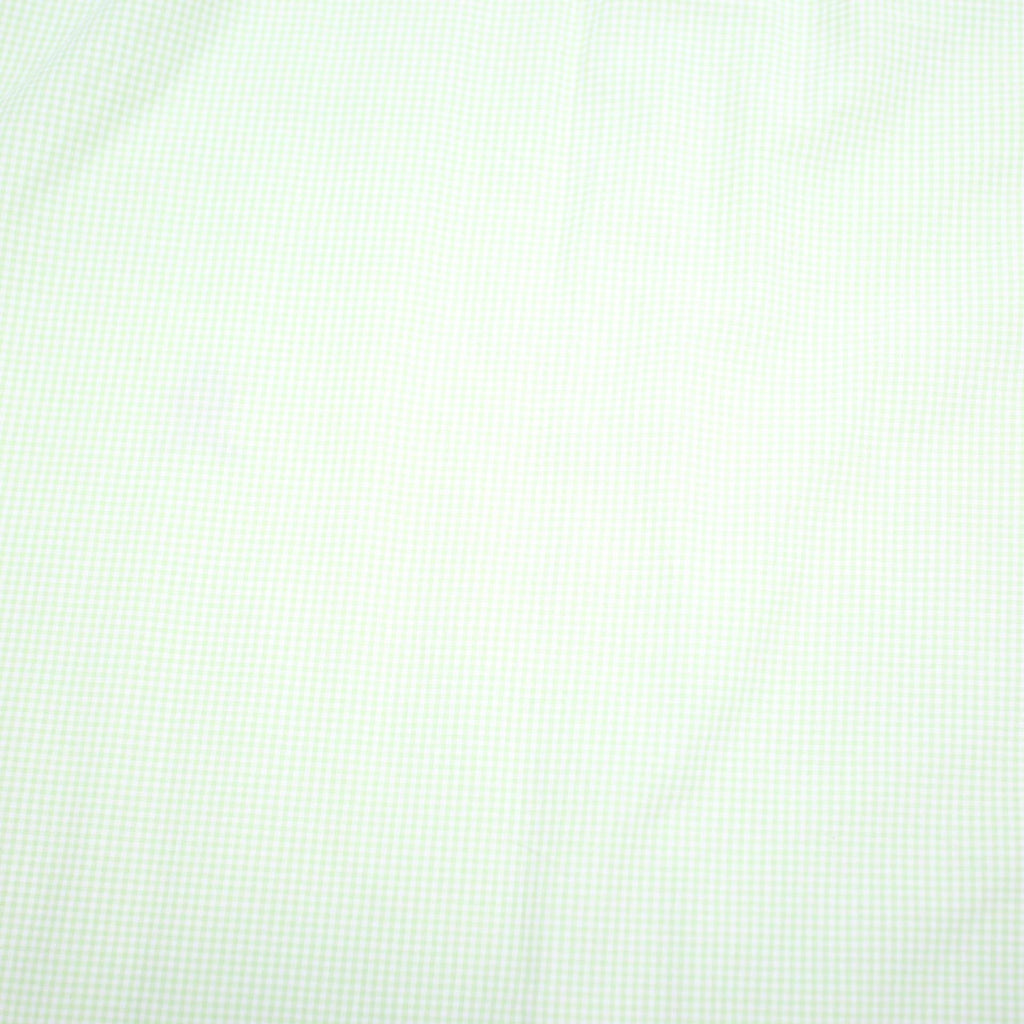 TOMMY HILFIGER Mens Green & White Shirt L Cotton Blend Button Down Collar Long