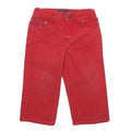 POLO RALPH LAUREN Boys Jeans Red Denim Medium 18 Months W18 L11 Cotton