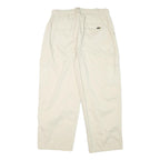 GSWD Womens Cotton Blend Cream Relaxed Cargo Drawstring Trousers W30 L25