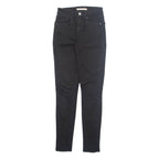 LEVI'S Womens Jeans Black Regular Skinny W24 L30