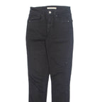 LEVI'S Womens Jeans Black Regular Skinny W24 L30