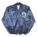 HARTWELL Mens Navy Blue Bomber Jacket L Nylon Plain Zip Athletic Fit