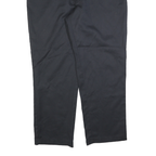DICKIES Mens Cotton Blend Black Regular Straight Trousers W46 L32 Workwear