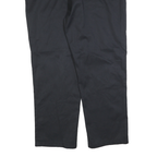 DICKIES Mens Cotton Blend Black Regular Straight Trousers W46 L32 Workwear
