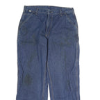 CARHARTT Mens Blue Regular Fit Straight Leg Denim Jeans W32 L32 Workwear Casual