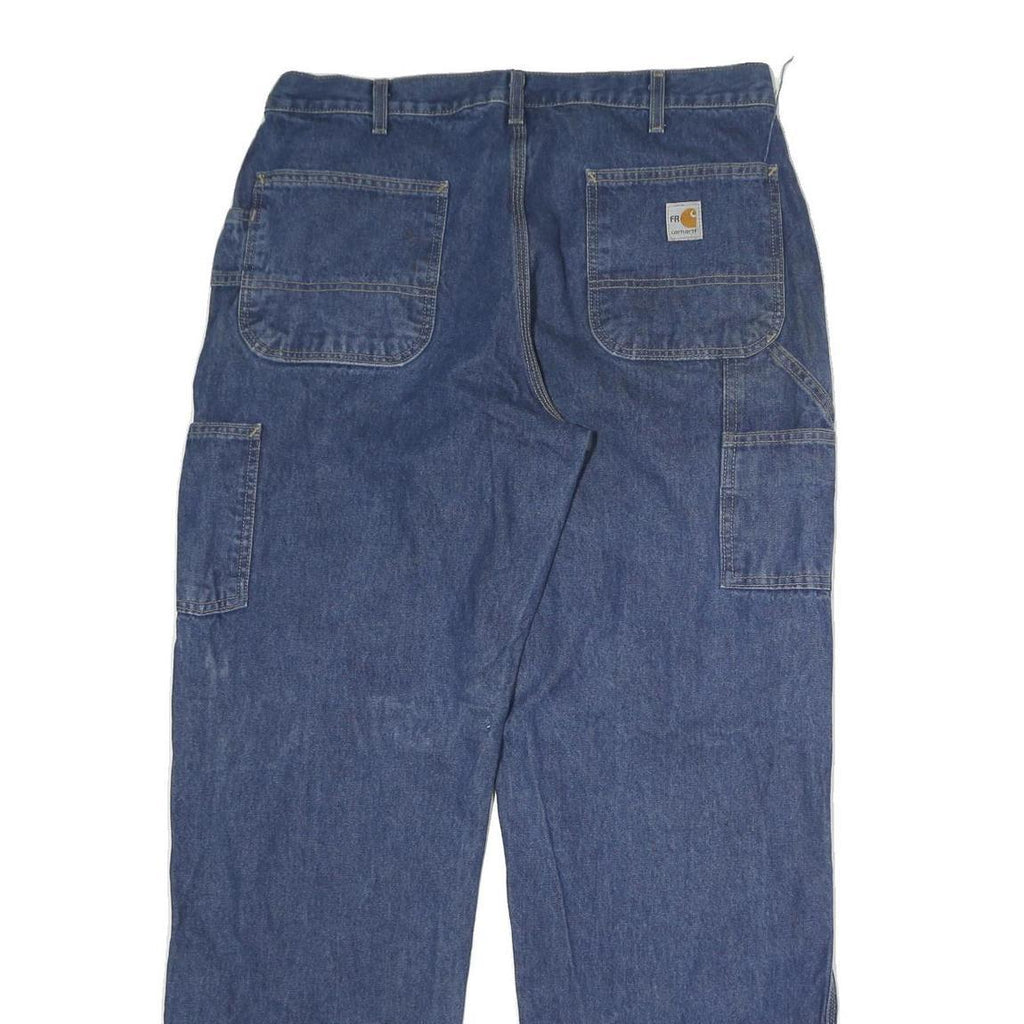 CARHARTT Mens Blue Regular Fit Straight Leg Denim Jeans W32 L32 Workwear Casual
