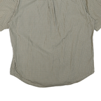 TOMMY HILFIGER Mens Green & White Check Shirt XL Classic Fit Embroidered Logo