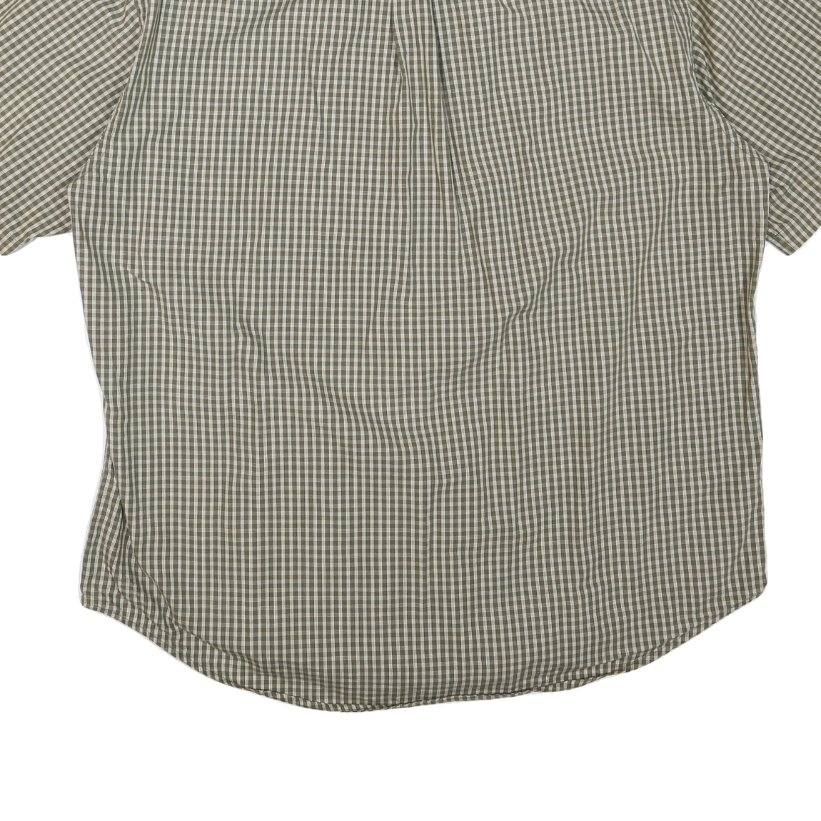 TOMMY HILFIGER Mens Green & White Check Shirt XL Classic Fit Embroidered Logo