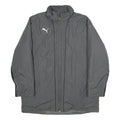 PUMA Mens Grey Zip Jacket XL Plain Sportswear Casual Fit Lightweight