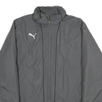PUMA Mens Grey Zip Jacket XL Plain Sportswear Casual Fit Lightweight