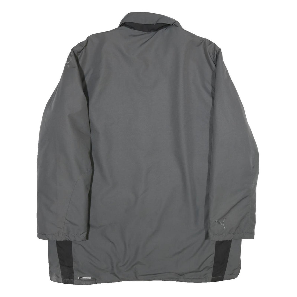 PUMA Mens Grey Zip Jacket XL Plain Sportswear Casual Fit Lightweight