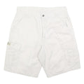 WRANGLER Mens White Cargo Shorts M W32 Casual Cotton Blend Pockets