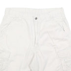WRANGLER Mens White Cargo Shorts M W32 Casual Cotton Blend Pockets