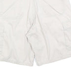 WRANGLER Mens White Cargo Shorts M W32 Casual Cotton Blend Pockets