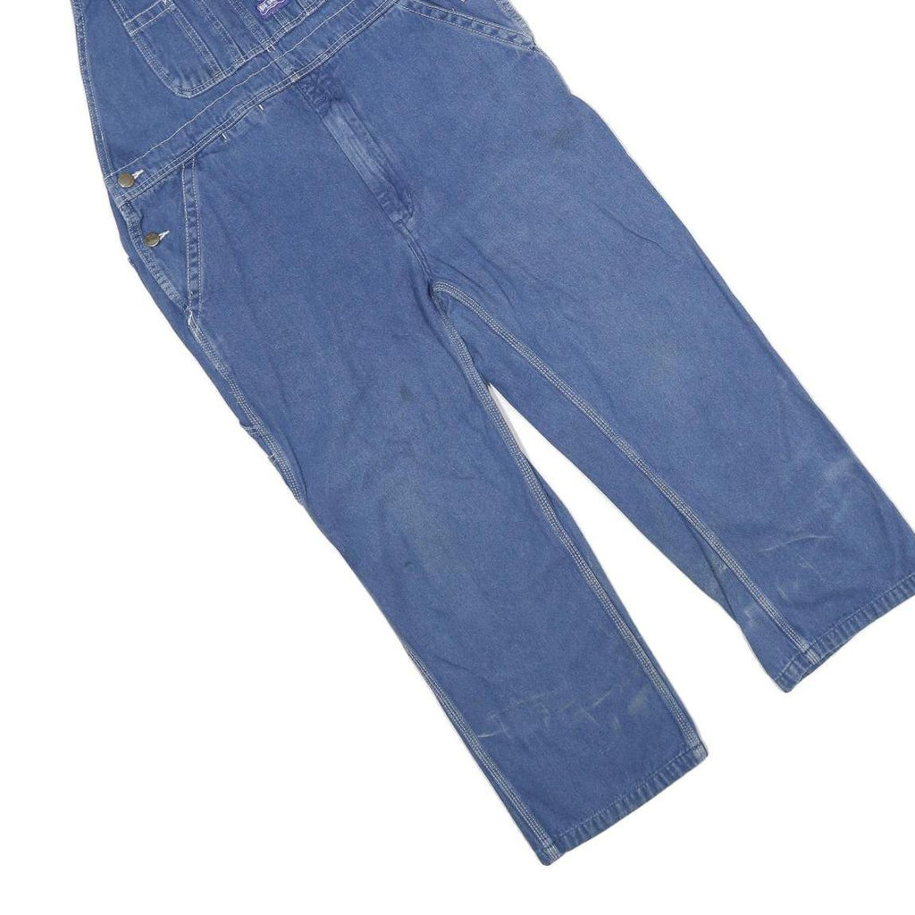 BIG SMITH Mens Blue Cotton Dungarees Regular Fit M W34 L28 Workwear Utility