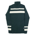 G-STAR Womens Jumper Green Roll Neck Tight Knit Wool L