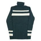 G-STAR Womens Jumper Green Roll Neck Tight Knit Wool L