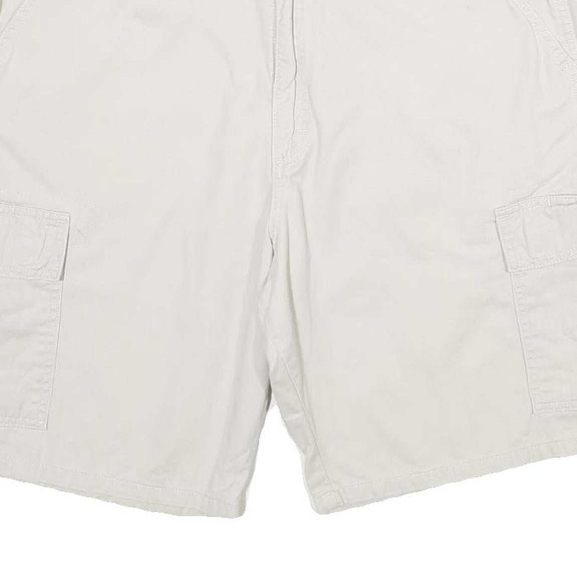 WRANGLER Mens Shorts White Cargo Cotton L W36 Casual Summer