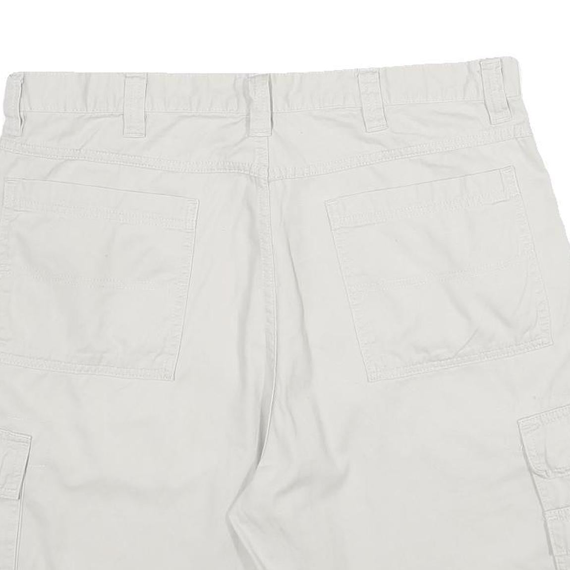 WRANGLER Mens Shorts White Cargo Cotton L W36 Casual Summer