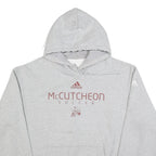 ADIDAS Mens Grey McCutcheon Soccer Pullover Hoodie XL Casual Sportswear