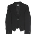 ARMANI COLLEZIONI Womens Black Button Jacket S Polyester Blend Tailored Classic