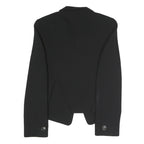 ARMANI COLLEZIONI Womens Black Button Jacket S Polyester Blend Tailored Classic