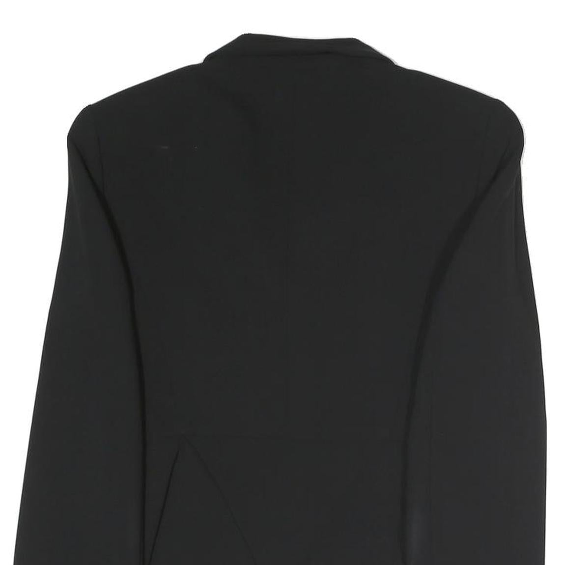 ARMANI COLLEZIONI Womens Black Button Jacket S Polyester Blend Tailored Classic