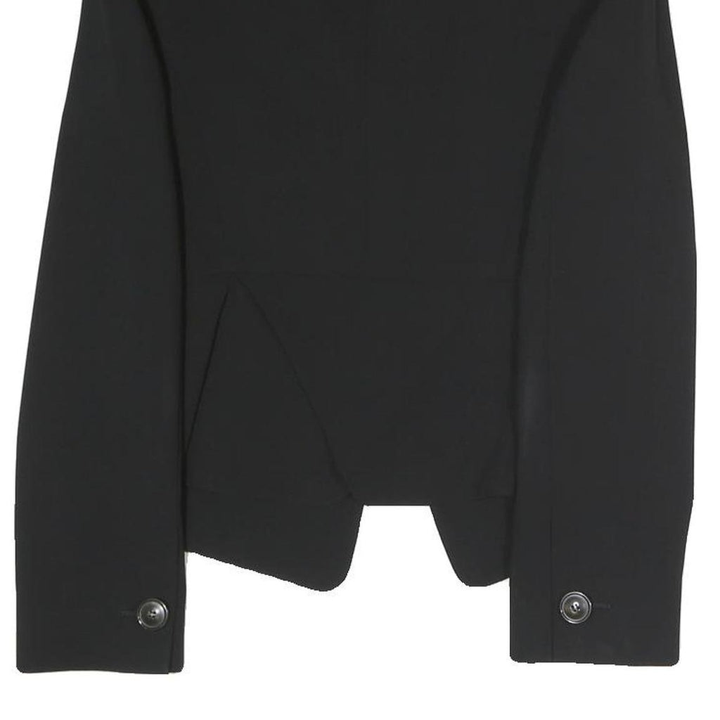 ARMANI COLLEZIONI Womens Black Button Jacket S Polyester Blend Tailored Classic